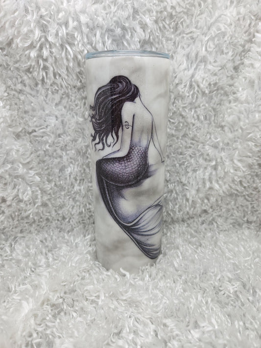 Black and White Mermaid