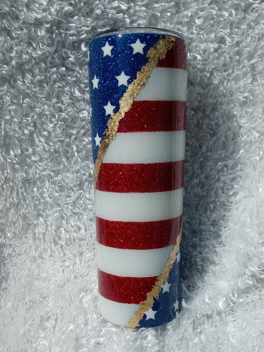 American Flag tumbler