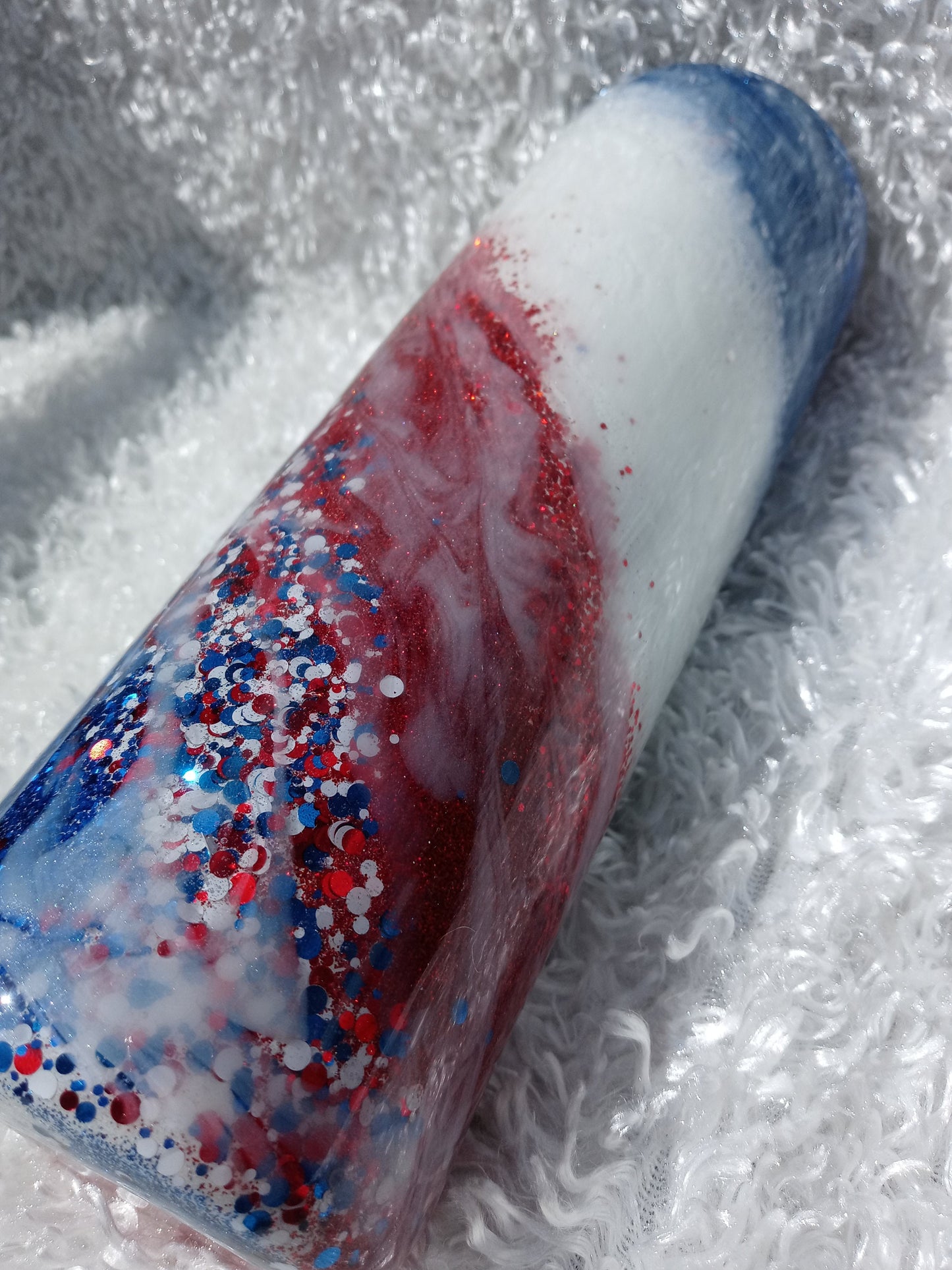 Red, White and Blue Milky Way tumbler