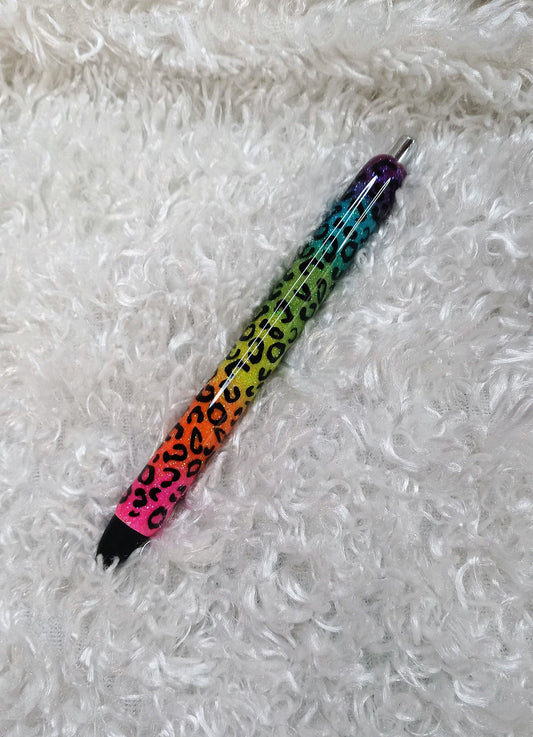 Rainbow leopard pen