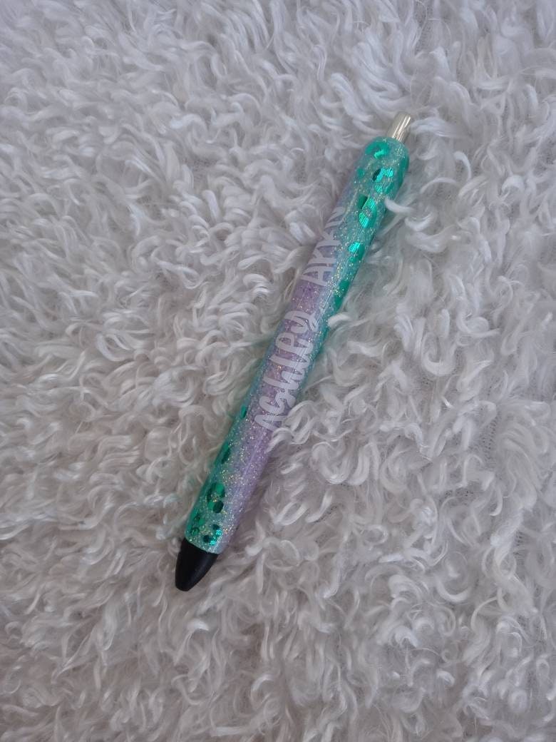 Leopard swirl pen