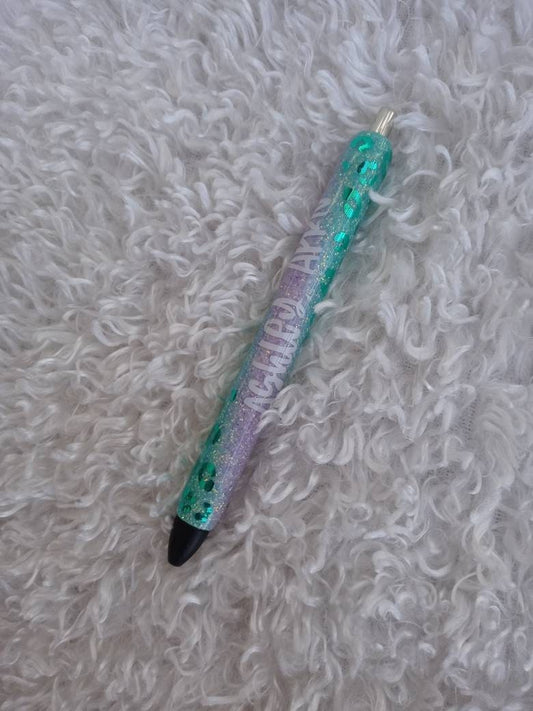 Leopard swirl pen